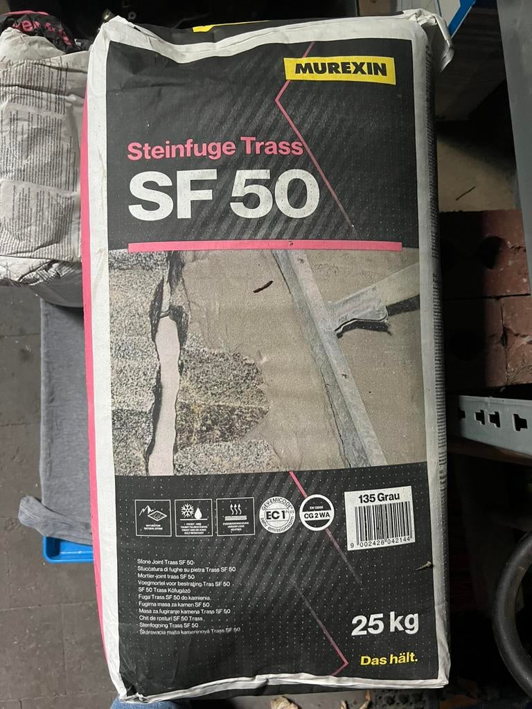 Murexin Steinfuge Trass SF50 voegmortel, Enlèvement, Neuf