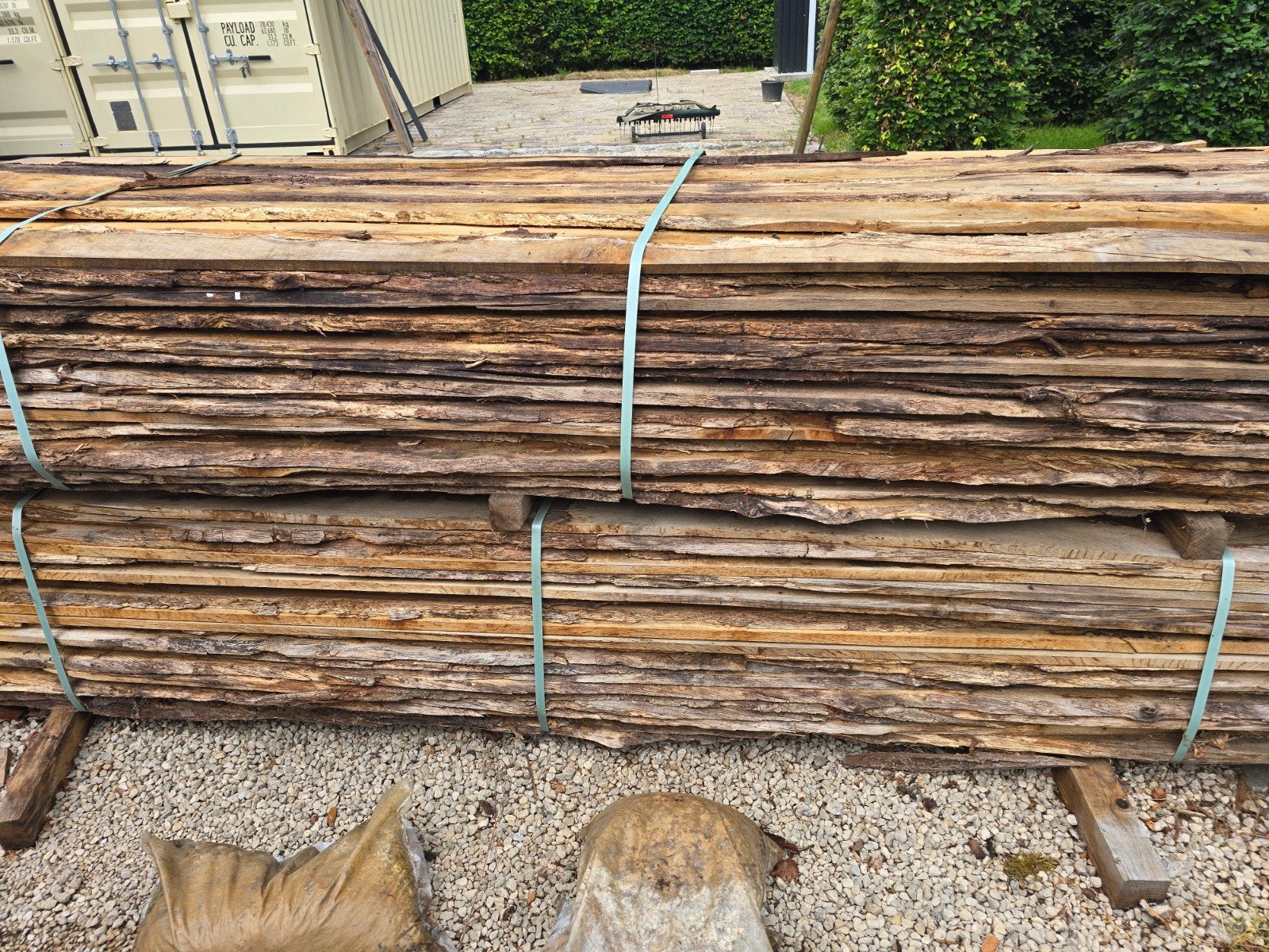 Eiken schaaldelen voor verticale beplanking of dakbeschot, Ophalen, Planken, Nieuw, Hardhout