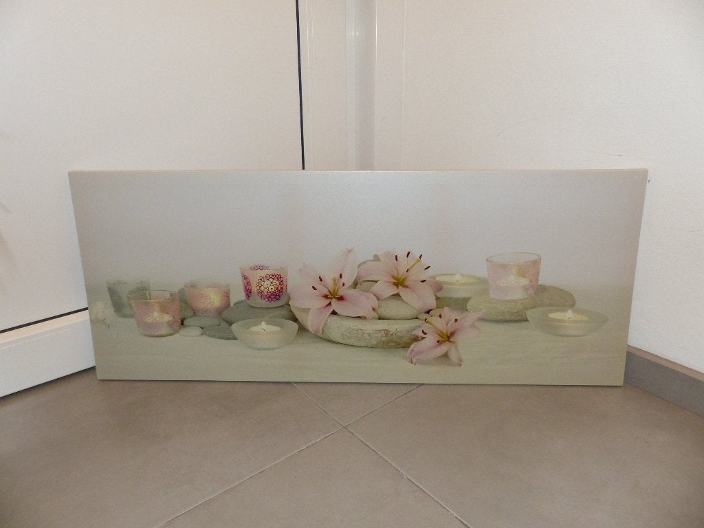 Wanddecoratie met licht - zen thema, Ophalen, Gebruikt