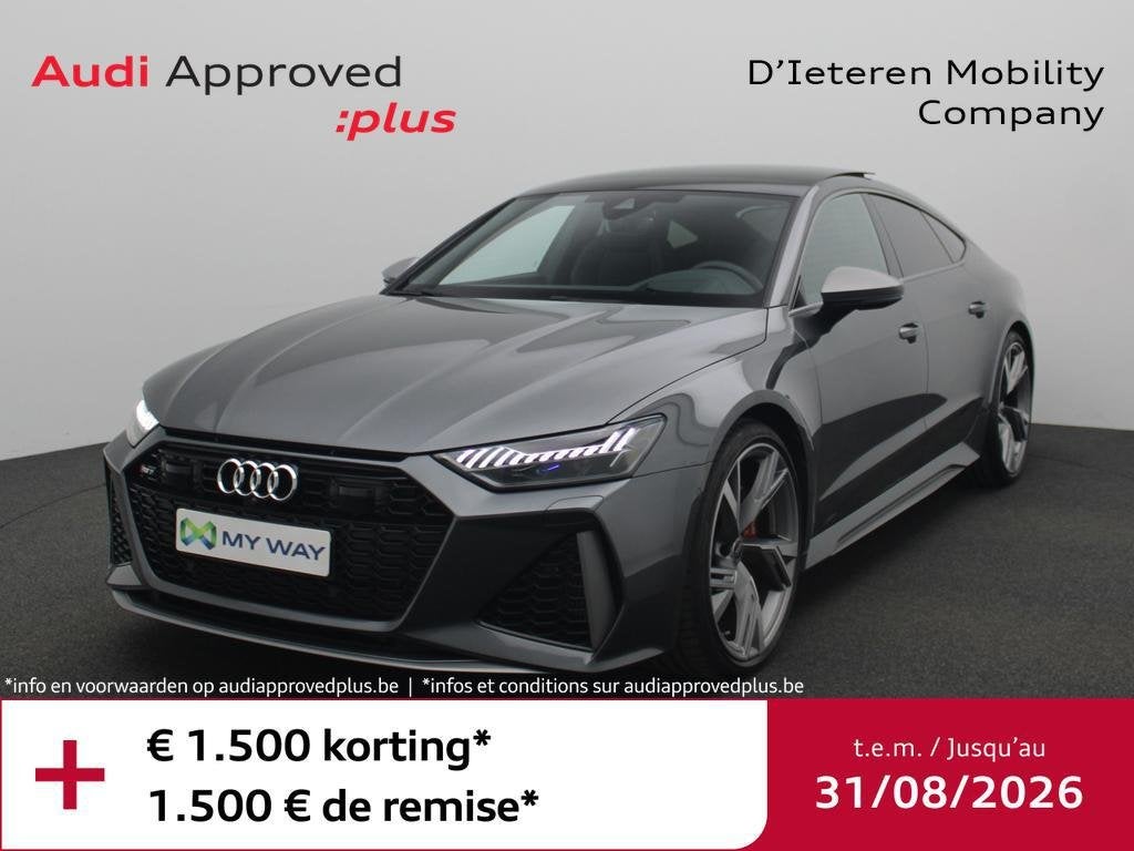 Audi RS7 Sportback RS7 Sportback 4.0 V8 TFSI Quattro Perform, Auto's, Audi, Automaat, Lederen bekleding, https://public.car-pass.be/vhr/4150e2d9-a0b4-4472-af93-43a2db2bdbc5