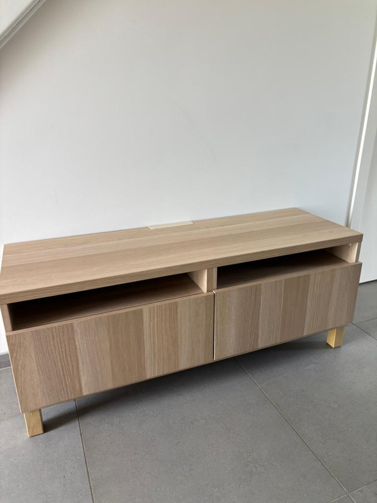 Tvmeubel IKEA (Besta), Huis en Inrichting, Kasten |Televisiemeubels, Ophalen, Zo goed als nieuw