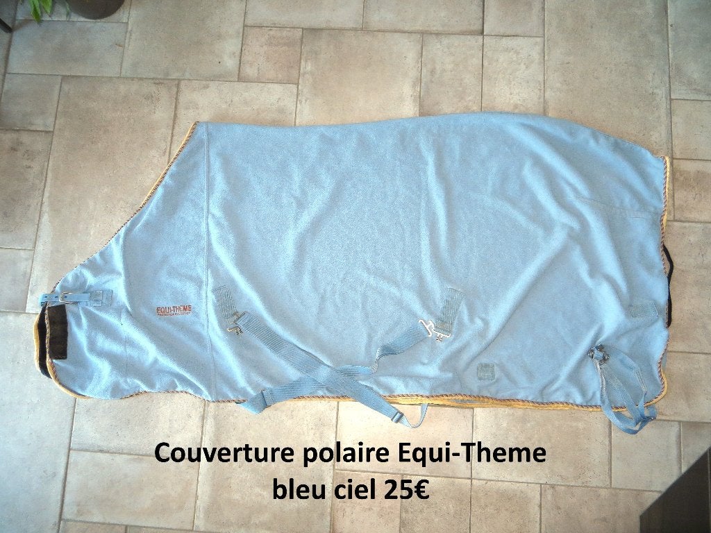 Couverture polaire Equi-Theme, Animaux & Accessoires, Chevaux & Poneys | Couvertures & Couvre-reins, Full (L), Bleu, Enlèvement ou Envoi
