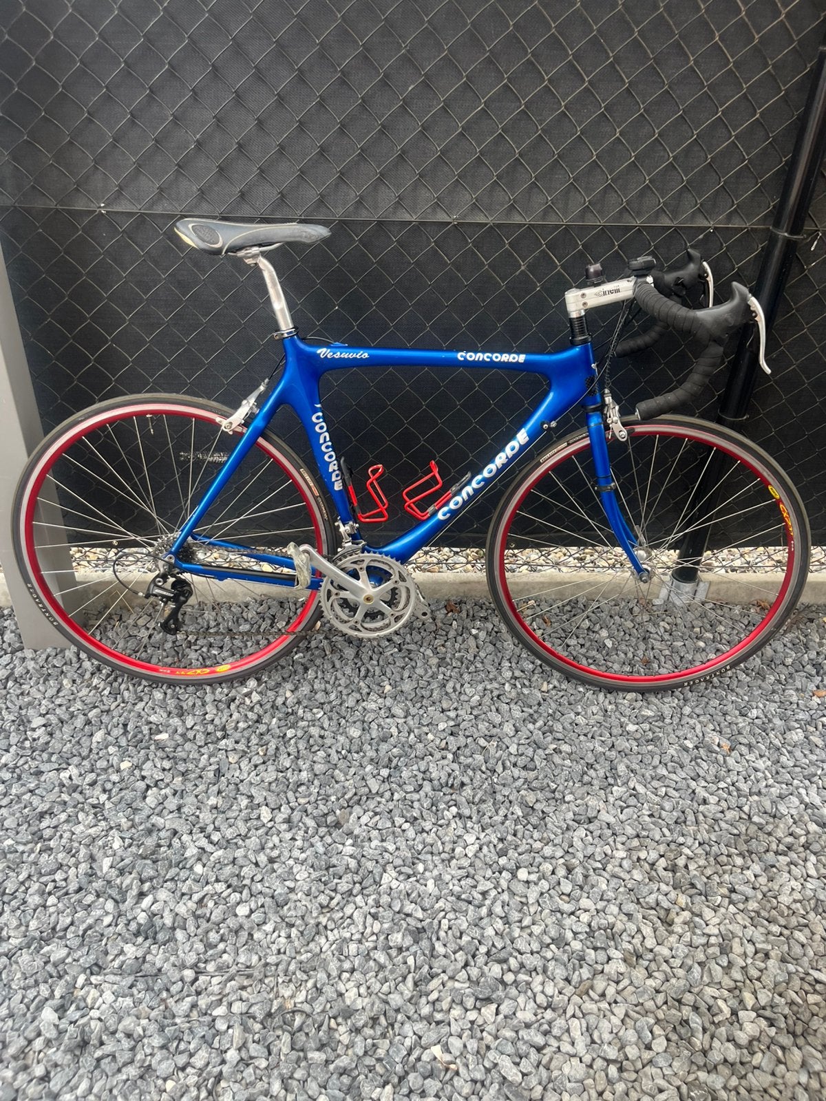 Concorde Vesuvio Carbon racefiets met 24 versnellingen., Fietsen en Brommers, 28 inch, Gebruikt, Carbon, Velgrem