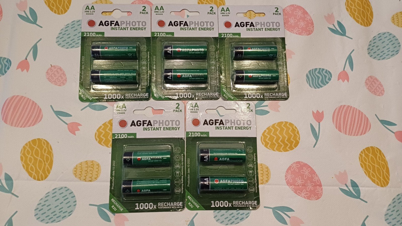 Paquet de 5 piles rechargeables AgfaPhoto Direct Energy, Enlèvement ou Envoi, Neuf, Rechargeable