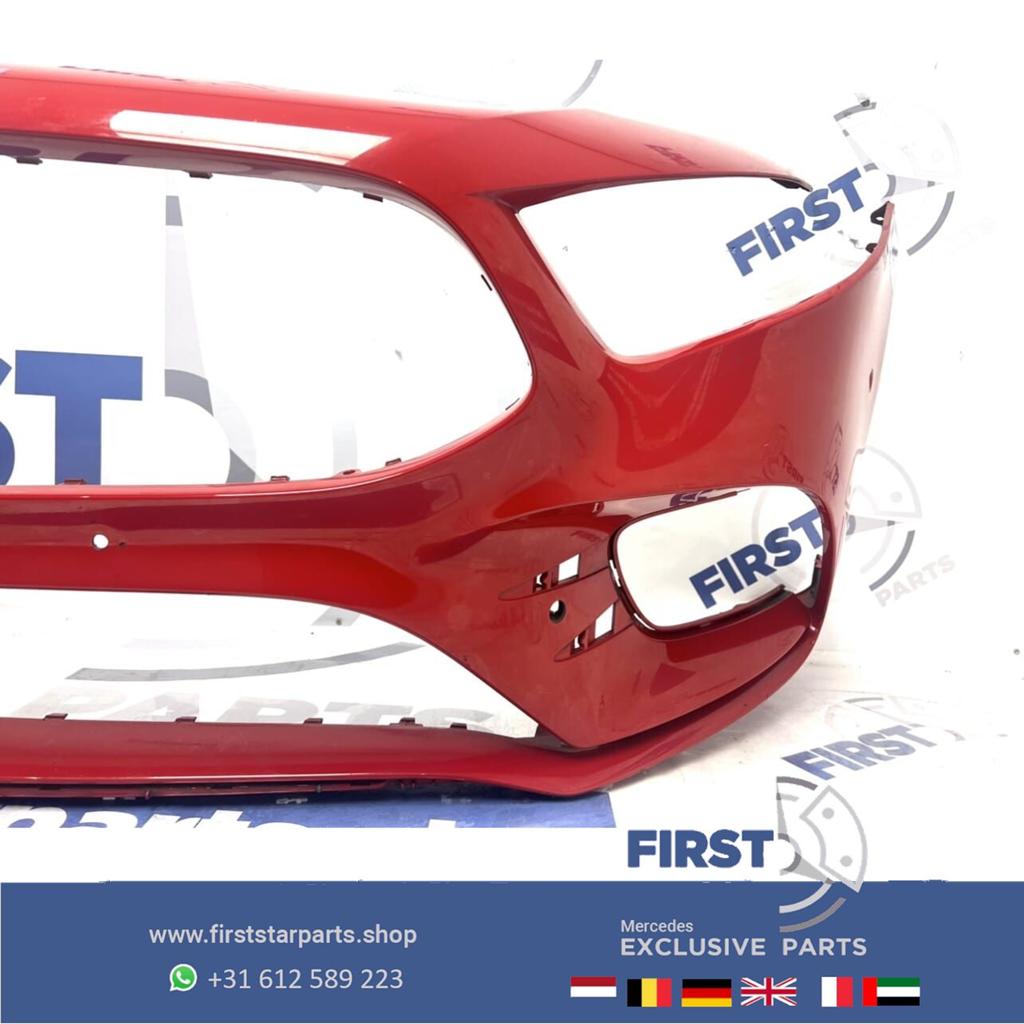 W177 BUMPER ROOD AMG Mercedes A Klasse VOORBUMPER 2018-2024, Gebruikt, -, Voor, Ophalen of Verzenden