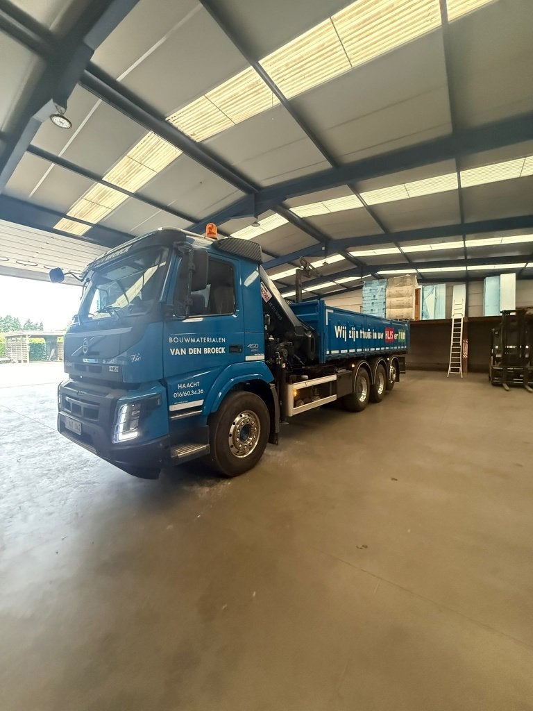 Volvo FMX 450 met kraan en kipper., Auto's, Automaat, Euro 6, Airconditioning, Diesel