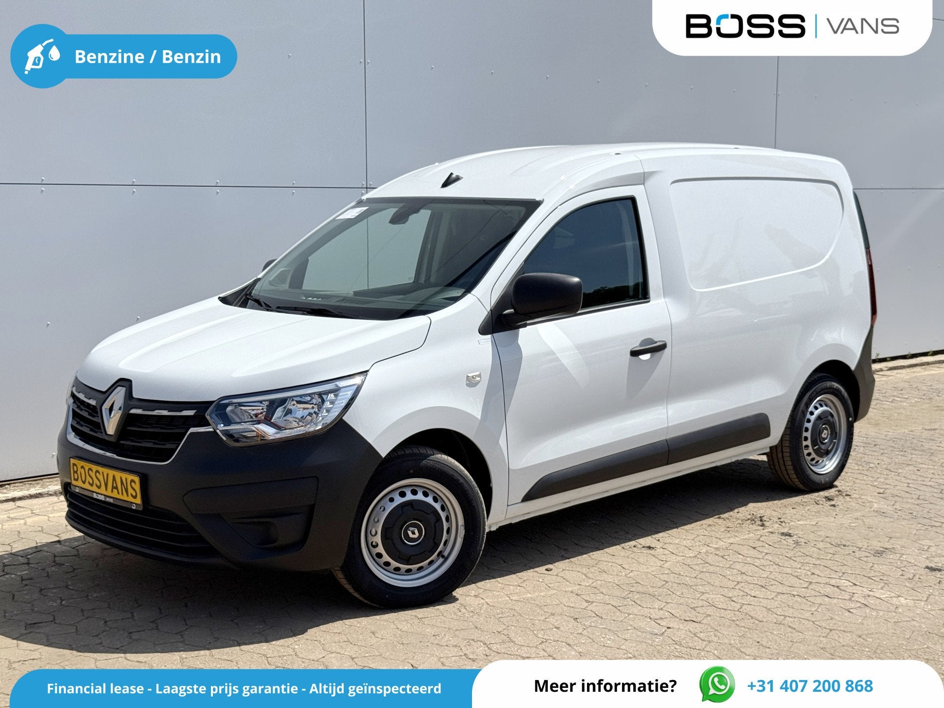 Renault Kangoo Comfort 1.3 TCe 100PK *Benzine* L1 Airco Navi, Auto's, Voorwielaandrijving, Stof, Gebruikt, Zwart