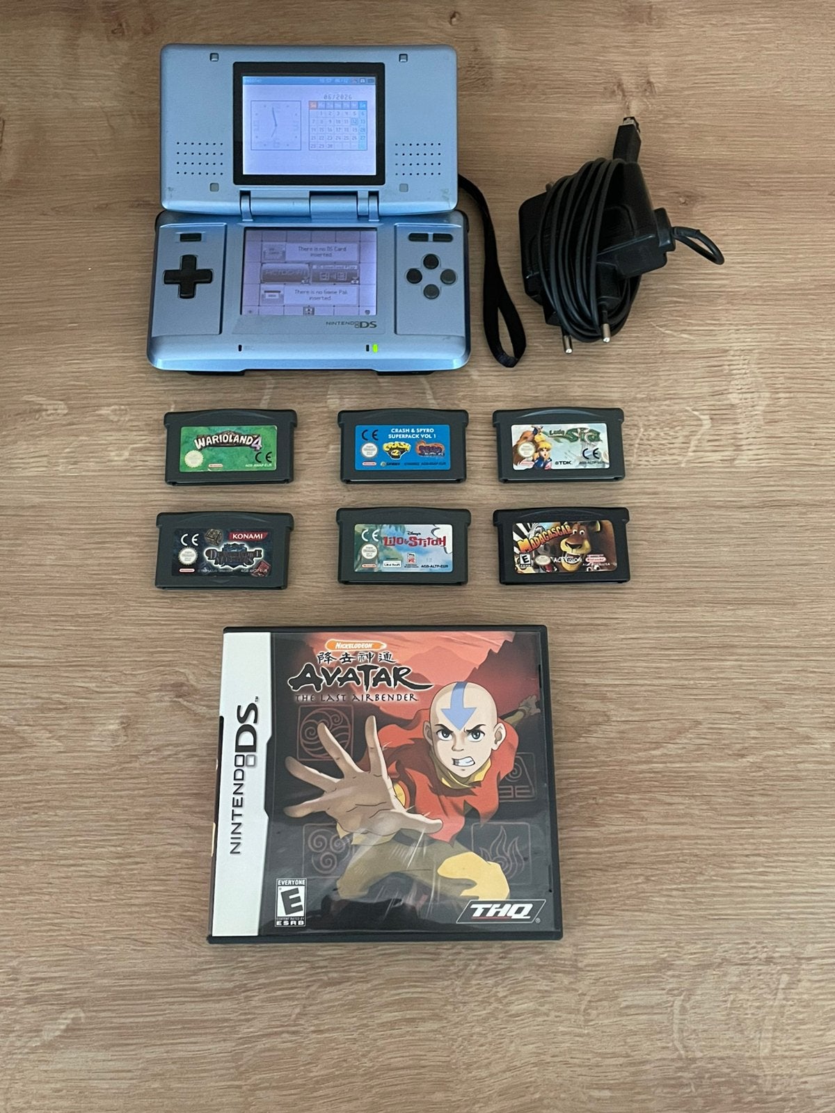 Nintendo DS Phat + Oplader & 7 Games - Werkend, Games en Spelcomputers, Spelcomputers | Nintendo DS, Blauw, DS Original of Phat