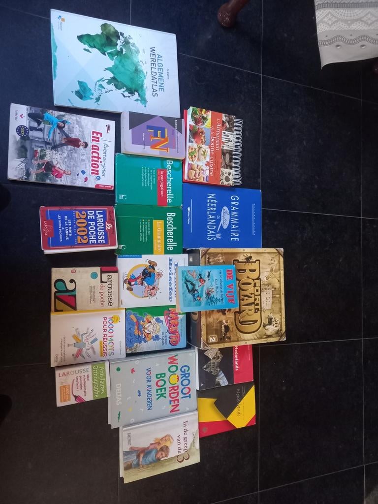 Ensemble de livres et de jeux en français et en néerlandais, Livres, Dictionnaires, Enlèvement ou Envoi, Français