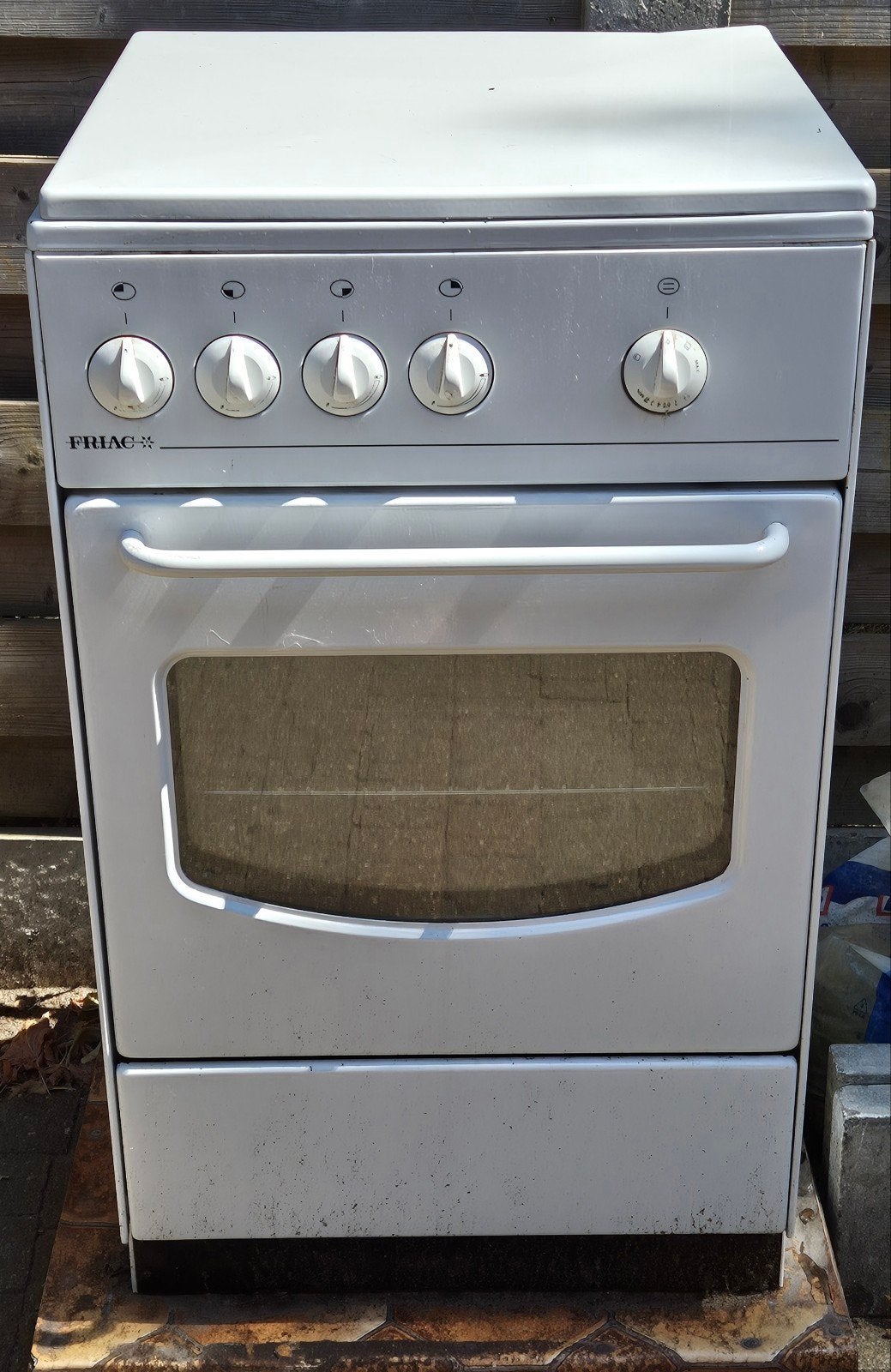 Oven+Gasvuur, Ophalen, Gebruikt, 4 kookzones, Gas