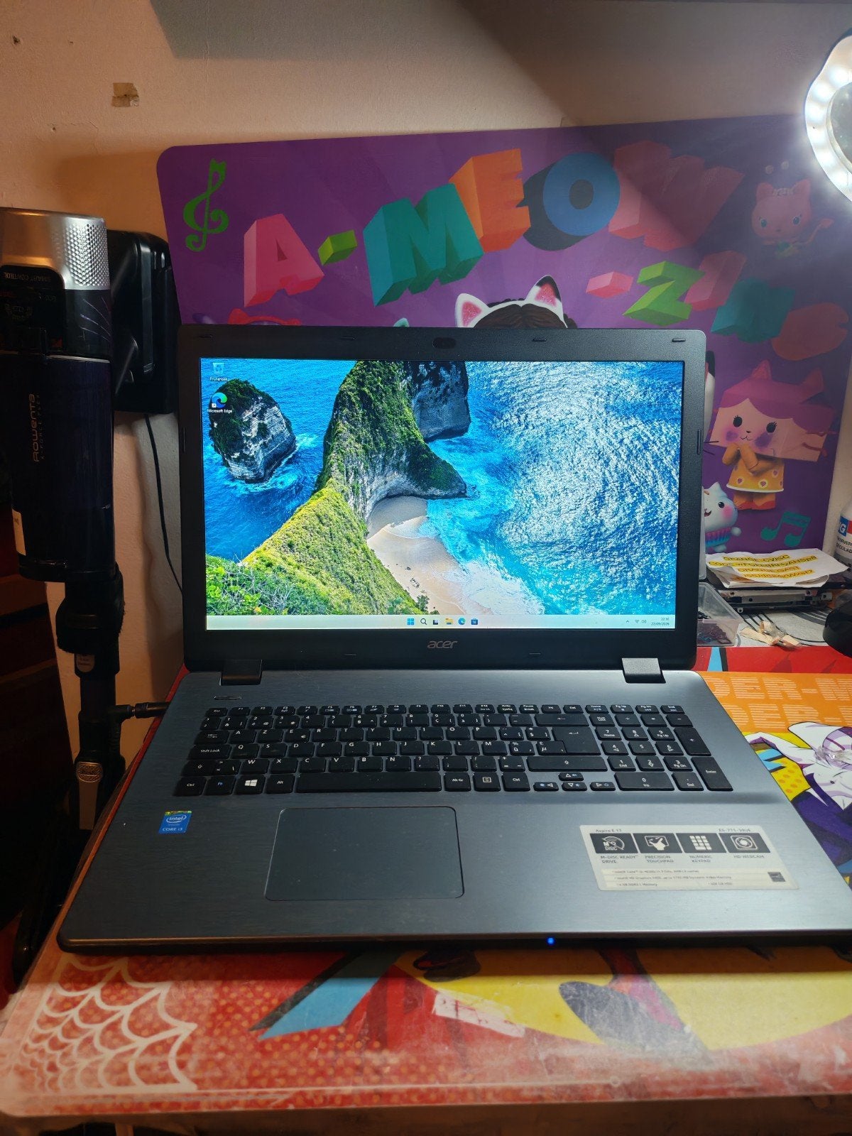 Acer Aspire E5-771-39UE — Ordinateur portable 17, Enlèvement ou Envoi, 17 pouces ou plus, 8 GB, 512 GB