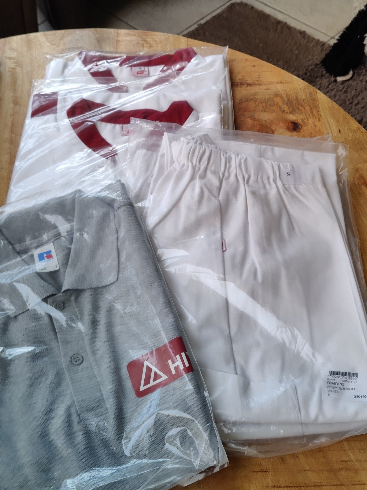 stage kleding hivset S, Stage