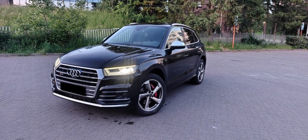 @ AUDI SQ5 3.0 V6 TFSI ZWART 127Km 2020 ZWART CT OK EURO 6 @, Auto's, Automaat, 2995 cc, Zwart, Leder