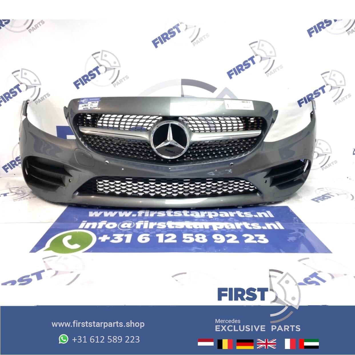 W205 AMG VOORBUMPER C KLASSE FACELIFT C43 GRIJS origineel Me