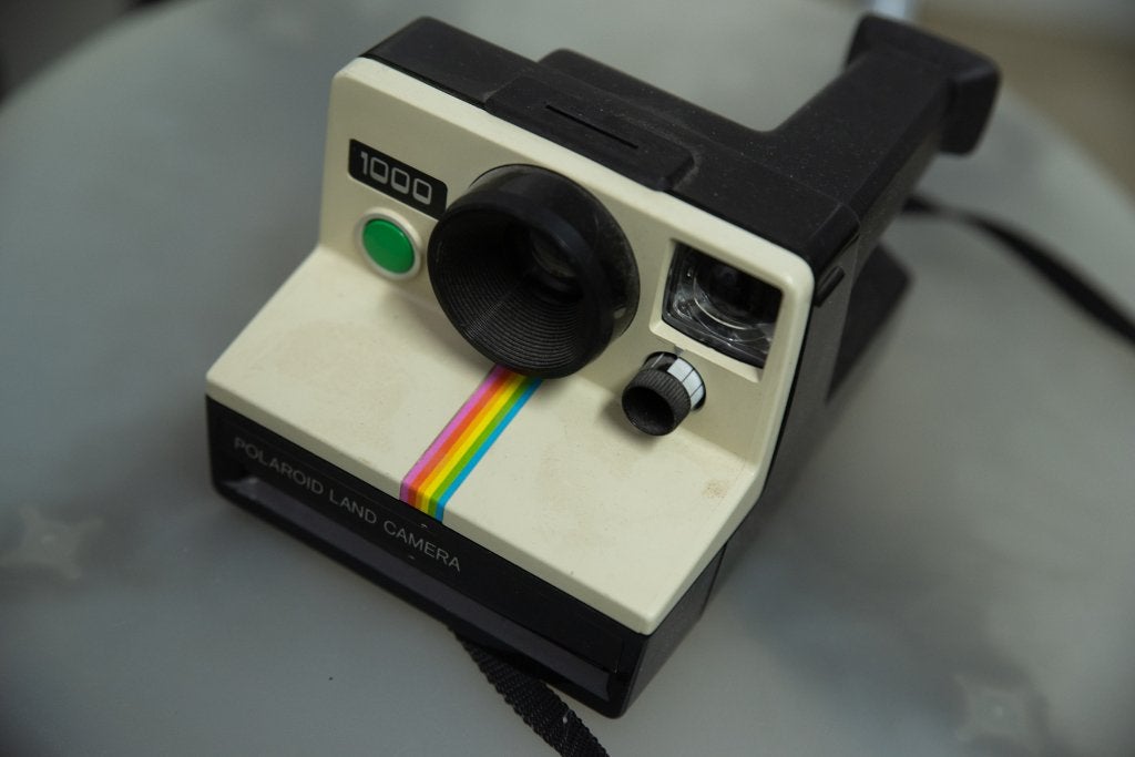 fotocamera Polaroid SX-70, Info@fotografie-meurs.be, Polaroid, Niet werkend, SX-70