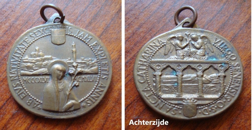 Christelijke medaille notre-dame d'Orval, Verzamelen, Verzenden, Gebruikt, Overige typen, Christendom | Katholiek