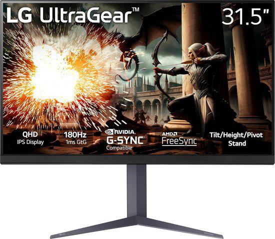 32 inch LG gaming monitor 2k (qhd ) 180hz, Informatique & Logiciels, Moniteurs, Enlèvement, Comme neuf, Gaming