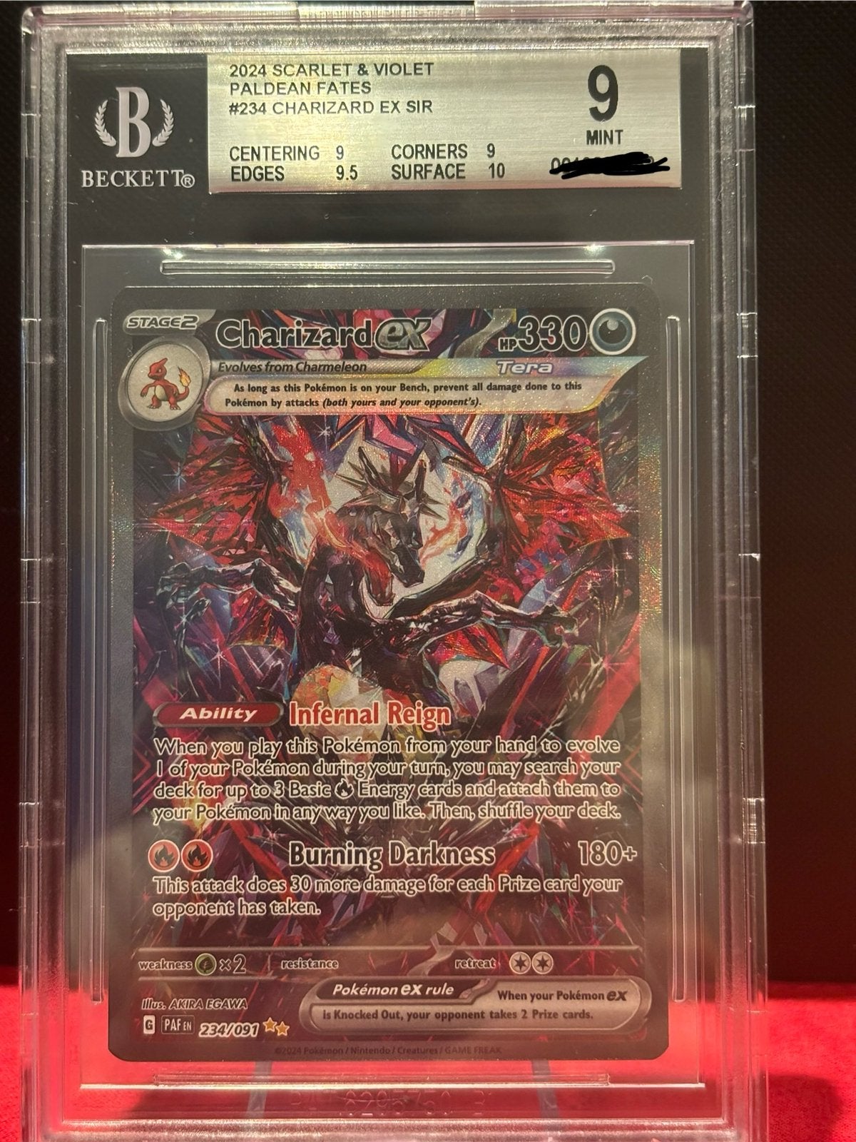 Charizard paldean fates, Ophalen, Nieuw, Losse kaart, Foil