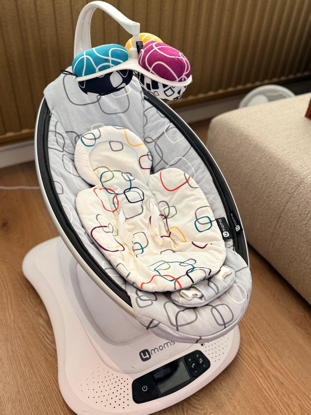 4 moms - mamaroo, Kinderen en Baby's, Wipstoeltjes, Ophalen, Gebruikt, Schommelstoel, Met gordel(s) of riempje(s)