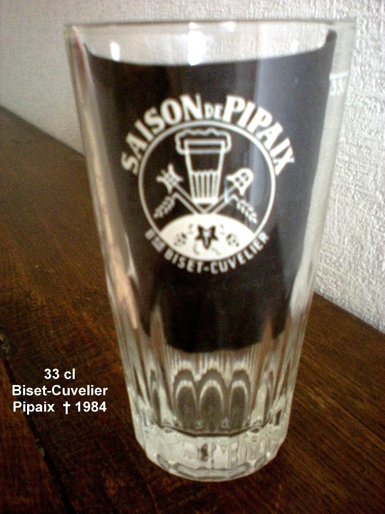 Saison de Pipaix  (Biset-Cuvelier)  33 cl, Collections, Marques de bière, Comme neuf, Verre ou Verres, Enlèvement ou Envoi