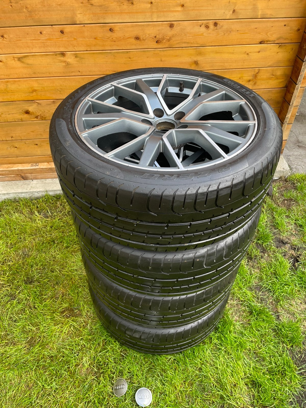 Jantes 19 pouces 5x112 avec pneus Pirelli 255/40/19, Enlèvement, Comme neuf