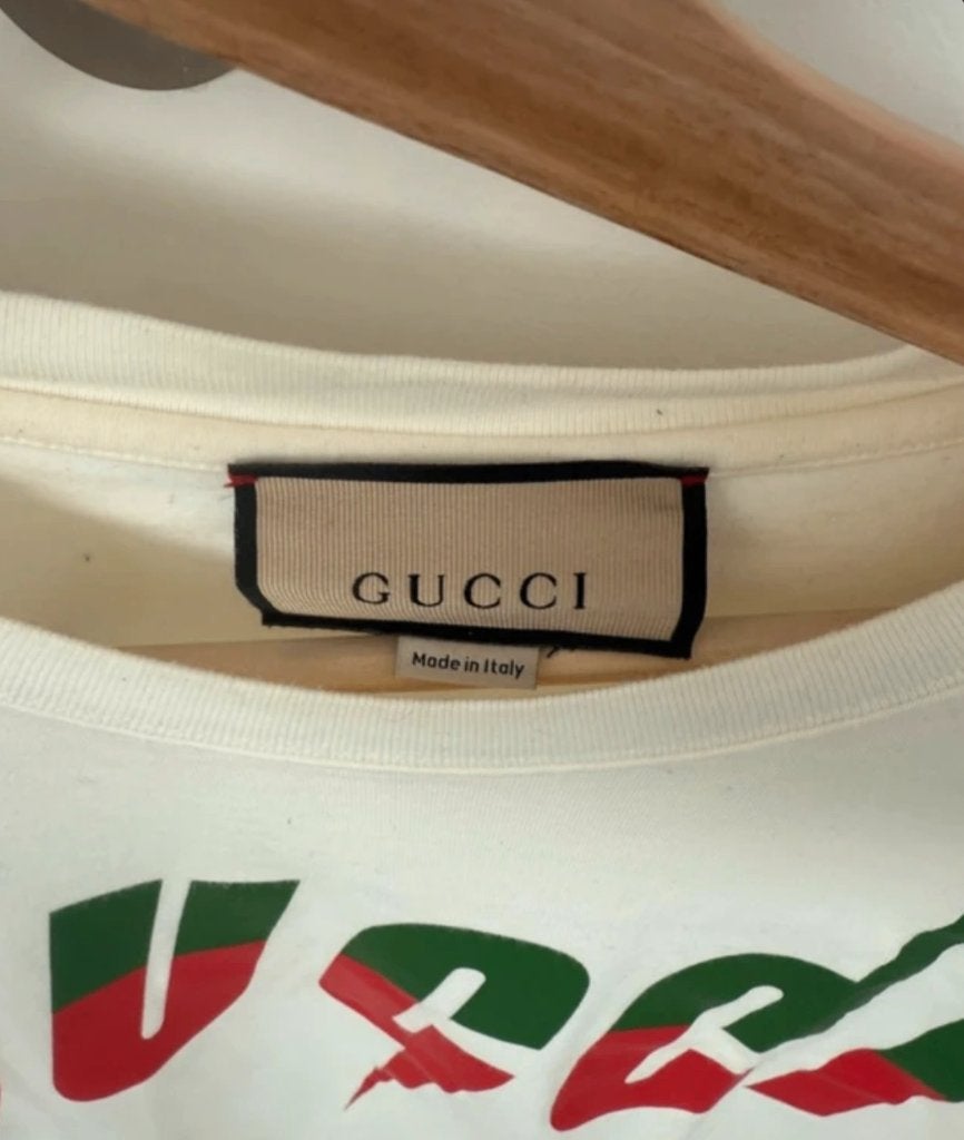 Gucci Blade T-shirt - (M) Authentic, Kleding | Heren, T-shirts, Ophalen, Maat 48/50 (M), Wit, Nieuw