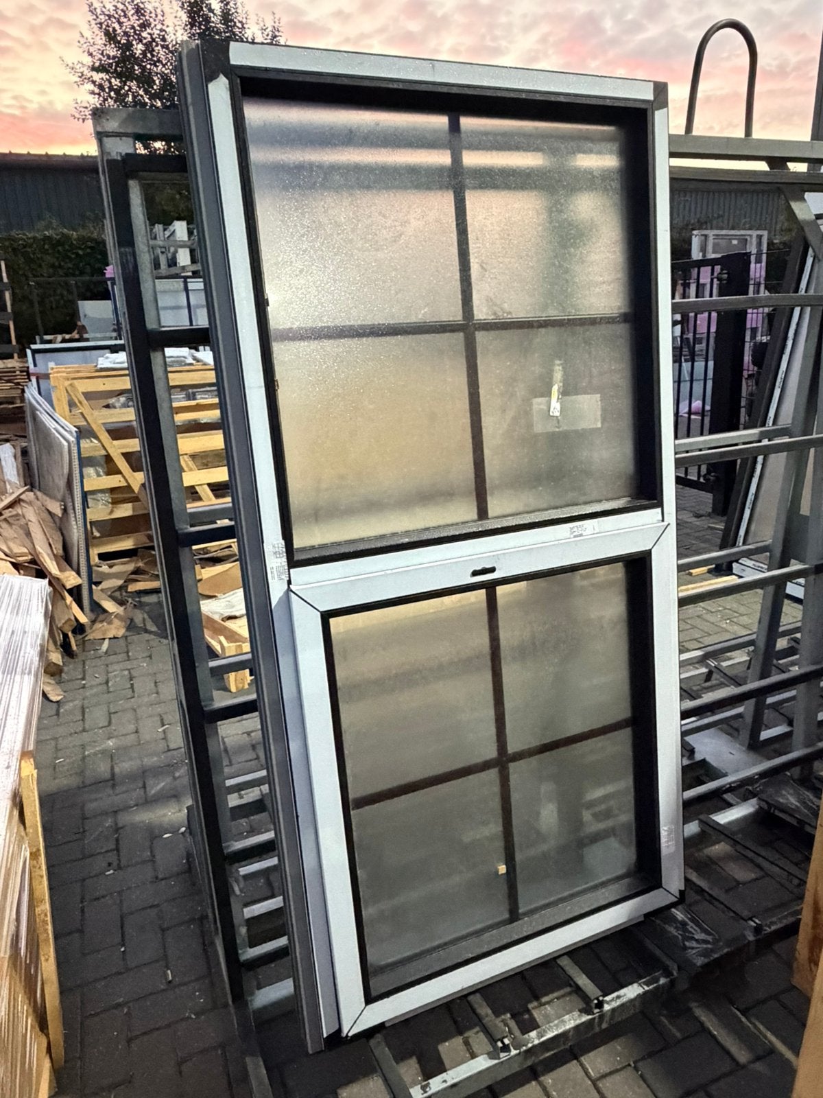 Schuco ramen 120mm ral 9005 kruisverdeling, Bricolage & Construction, Enlèvement, Comme neuf