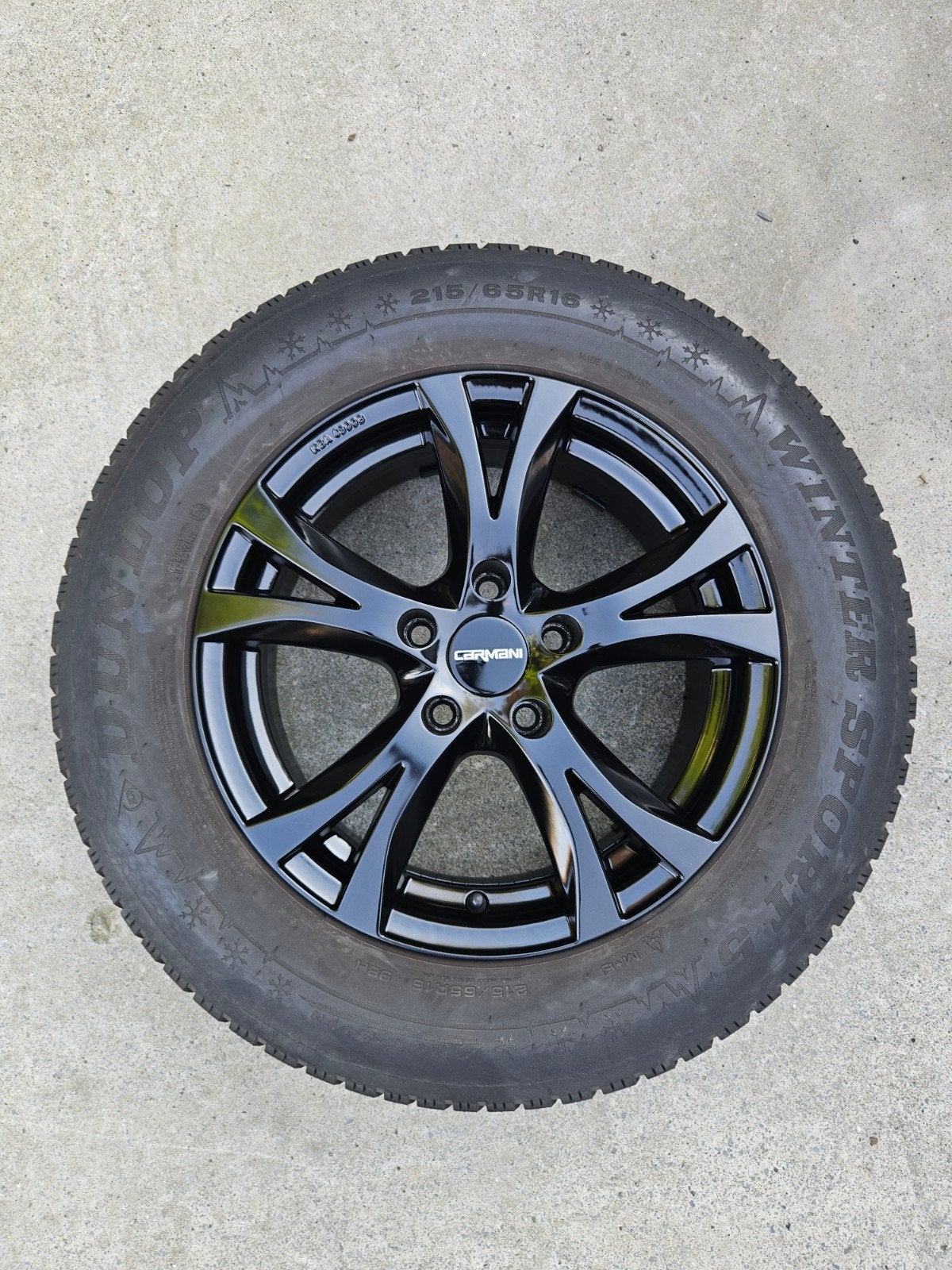 4 jantes Carmani / 205/65 R16 / Pneus hiver, Enlèvement, 16 pouces, Pneus hiver, Pneu(s)