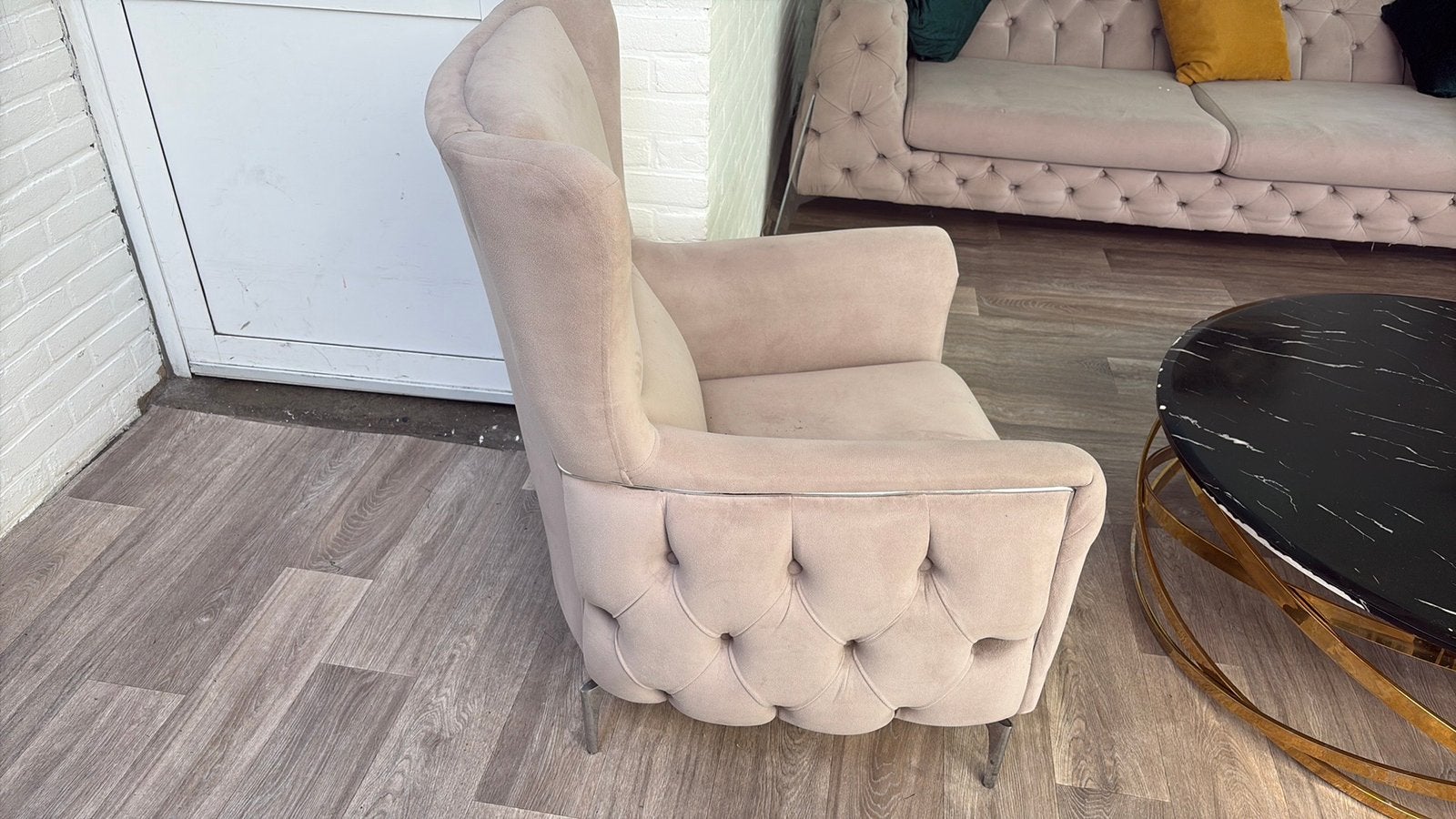 Beige zetels, Huis en Inrichting, Ophalen of Verzenden, Gebruikt