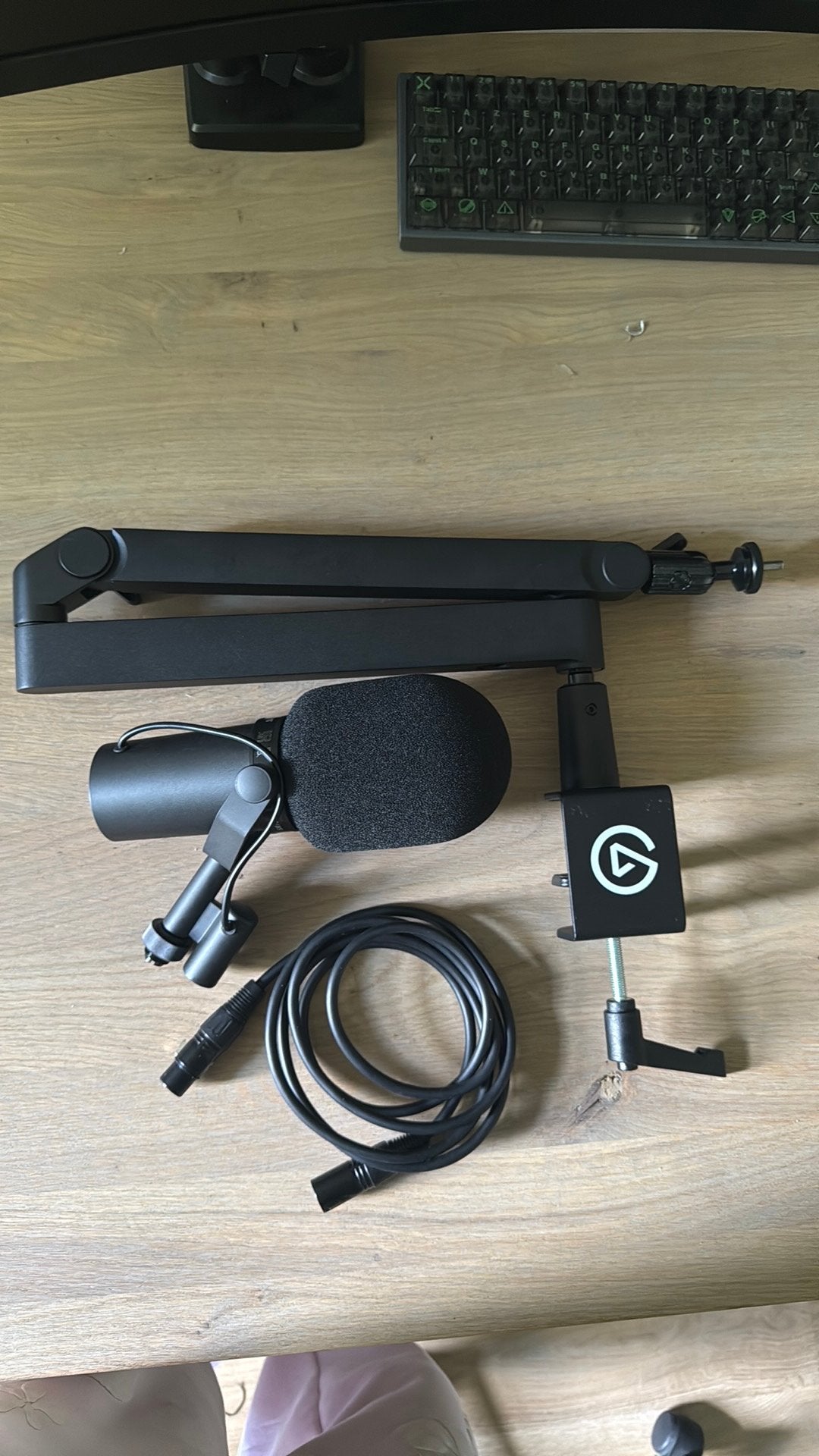 SHURE SM7B met low arm, Enlèvement, Comme neuf