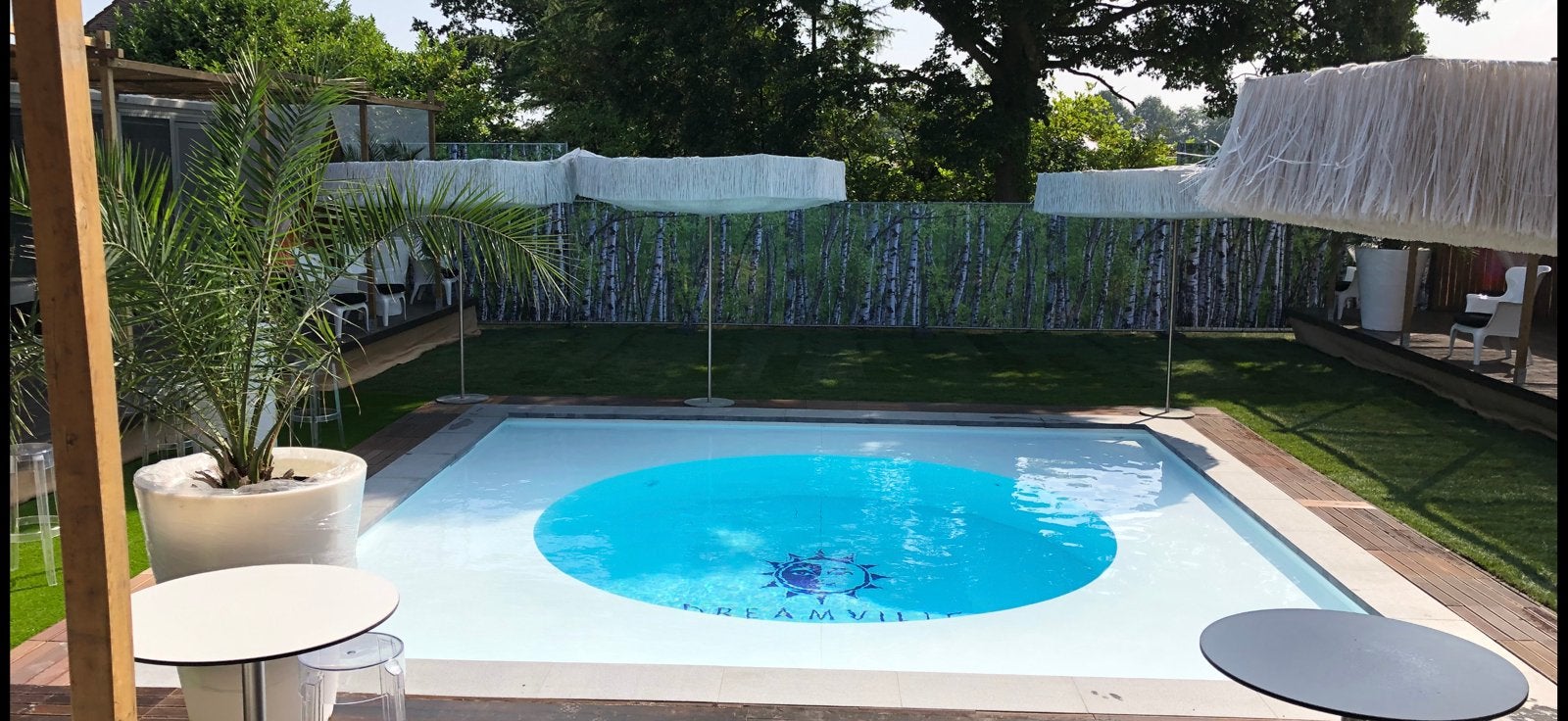 PP zwembad 6x6 m, Tuin en Terras, Ophalen, Gebruikt