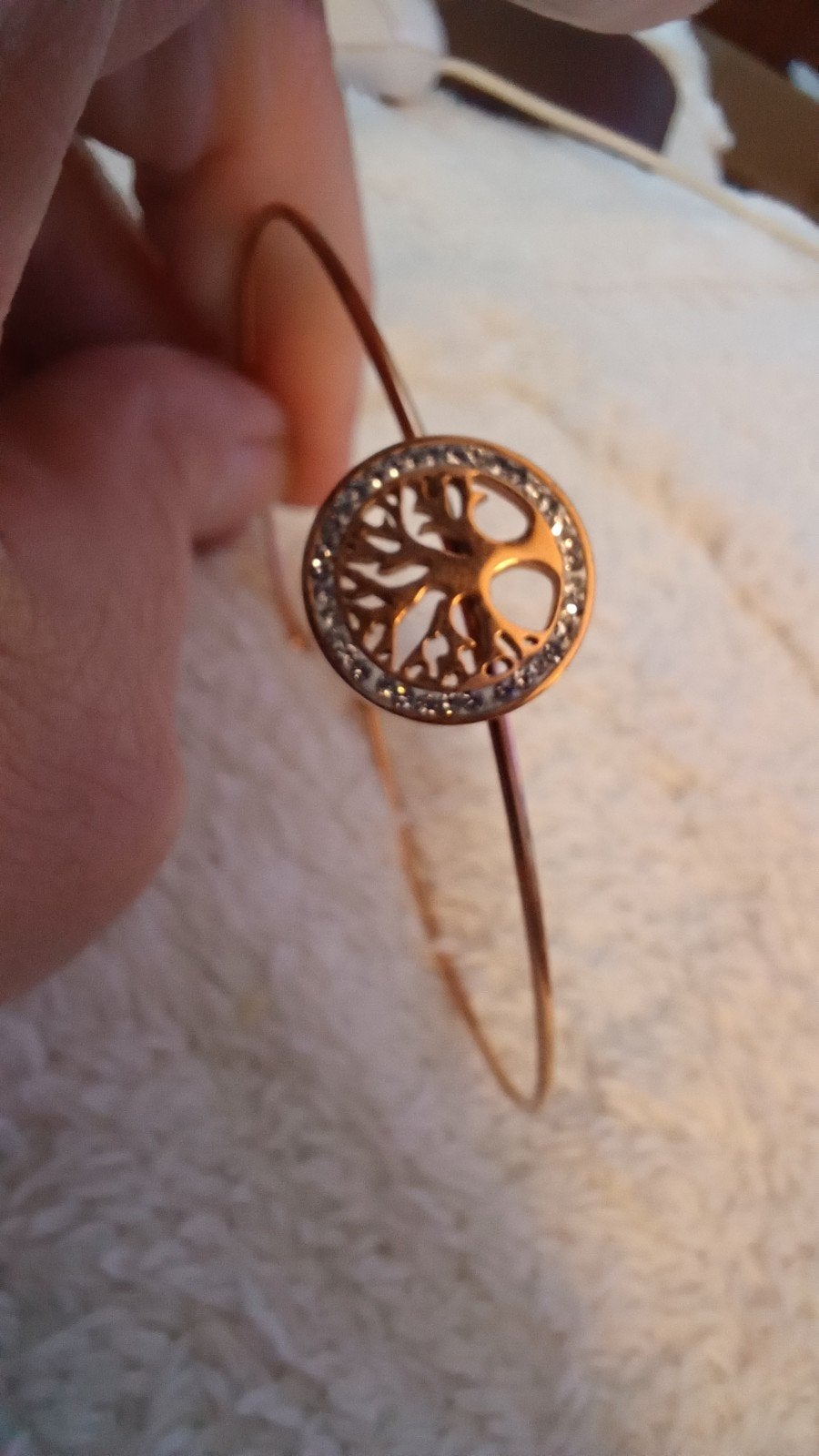 Bracelet Venizi arbre de vie, Enlèvement ou Envoi, Or, Utilisé, Avec strass