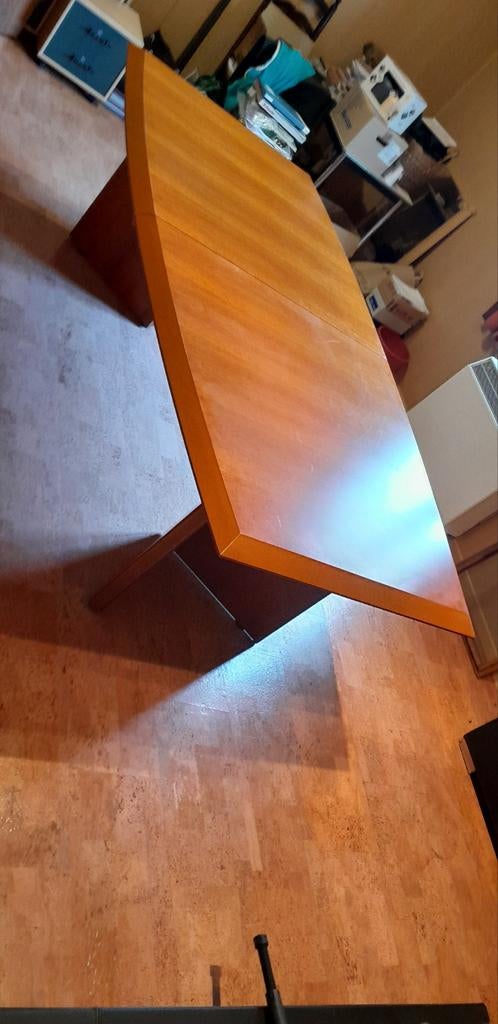 Massief tafel, Huis en Inrichting, Tafels | Eettafels, Ophalen, 200 cm of meer, 50 tot 100 cm, Vijf personen of meer