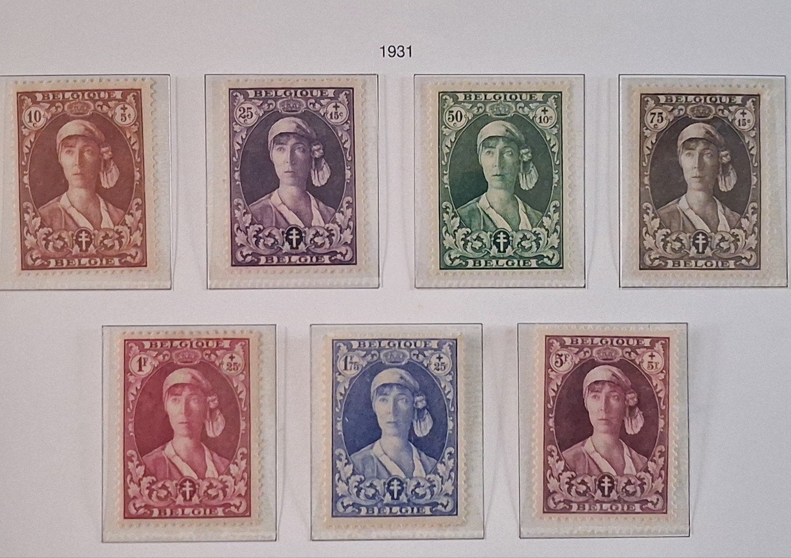 België OBP 326-332 * jaar 1931, Ophalen of Verzenden