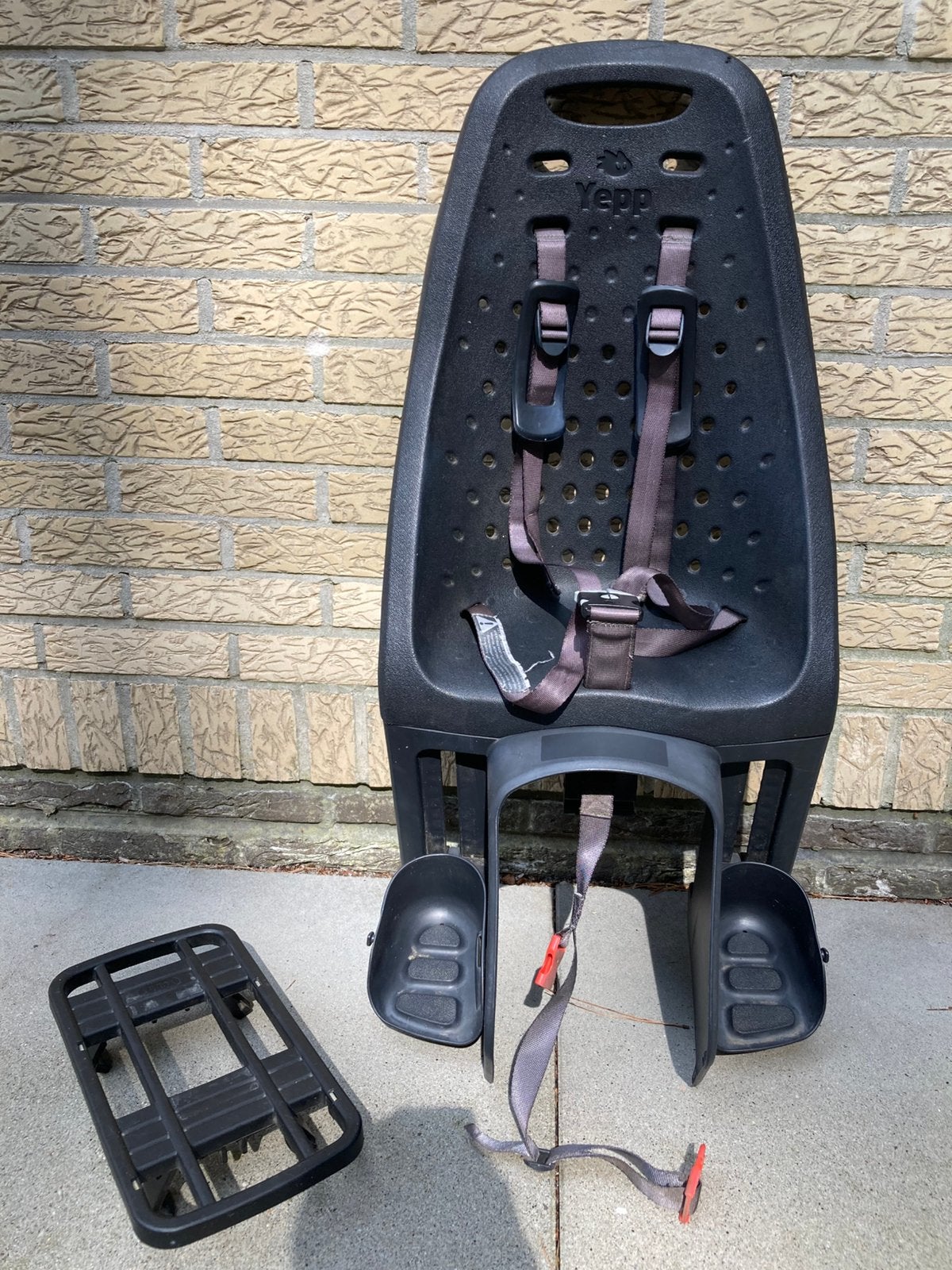 Yepp Maxi fietsstoeltje inclusief Easyfix, Ophalen, Achterzitje, 9 t/m 18 kg, Gebruikt