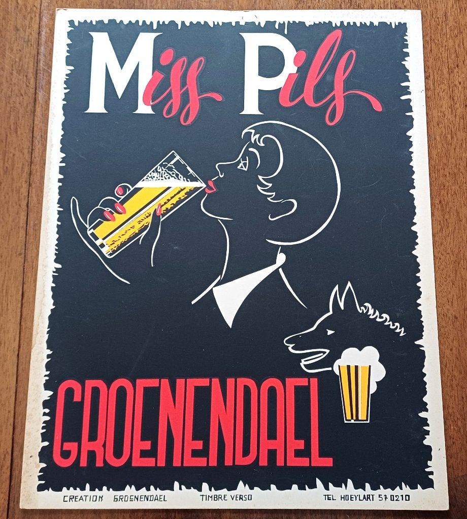 Miss pils Groenendael - karton, Ophalen of Verzenden