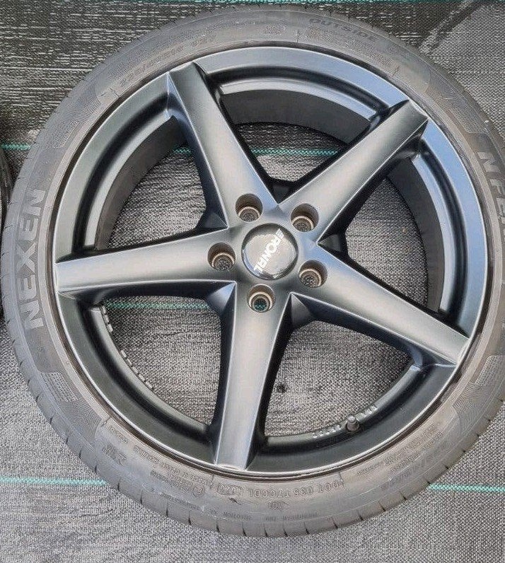 Jantes Ronal 5x112 en 8x18 ET35. Pneus Nexen N'Fera Sport ., Neuf, Pneus et Jantes, Véhicule de tourisme, Pneus été