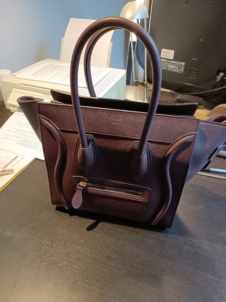 Handtas merk CELINE met aankoop bewijs, Enlèvement ou Envoi, Comme neuf, Brun, Sac à main