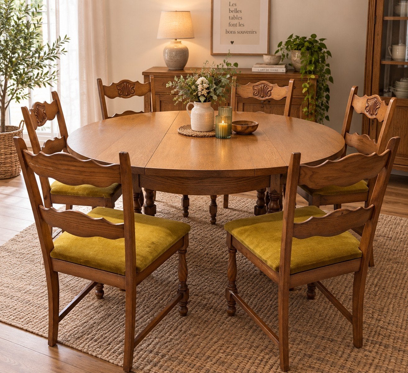 Table et chaises salle à manger, Maison & Meubles, Enlèvement, Utilisé