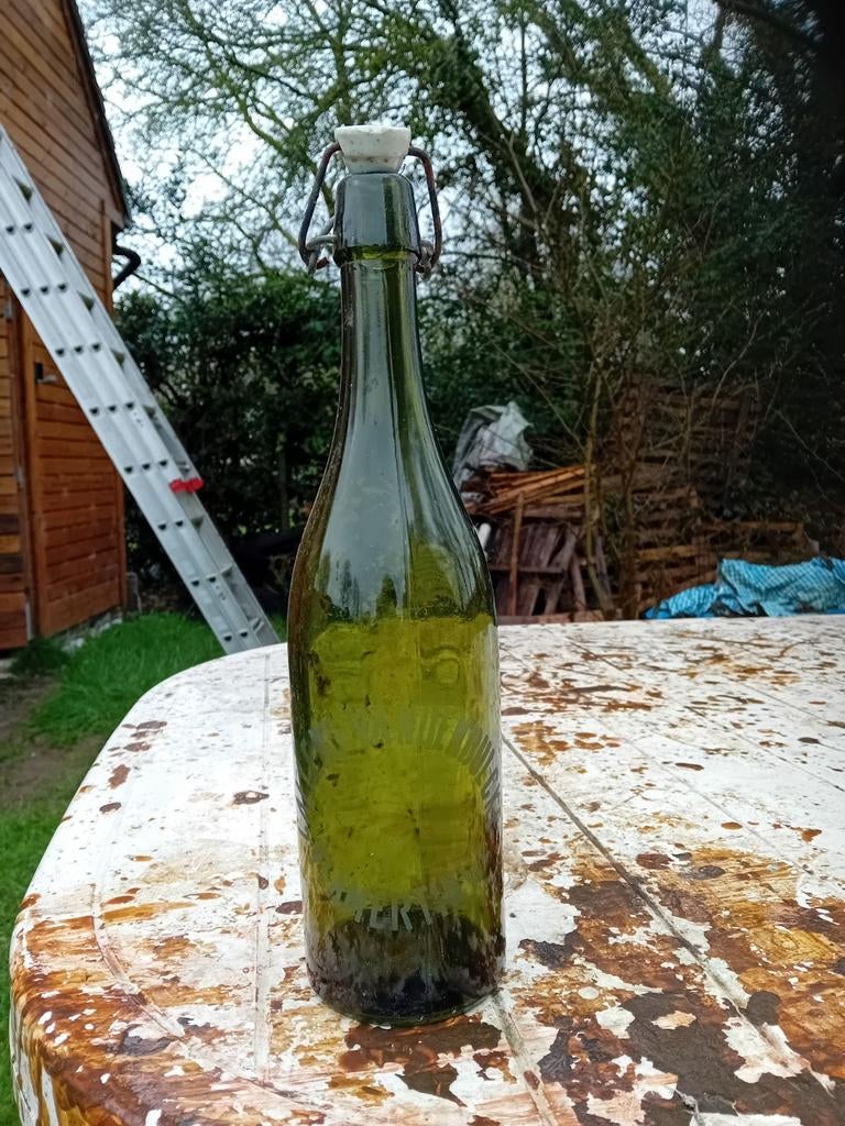 Oude bierfles brouwerij Callens Van der Bulcke vlamertinge, Collections, Enlèvement ou Envoi