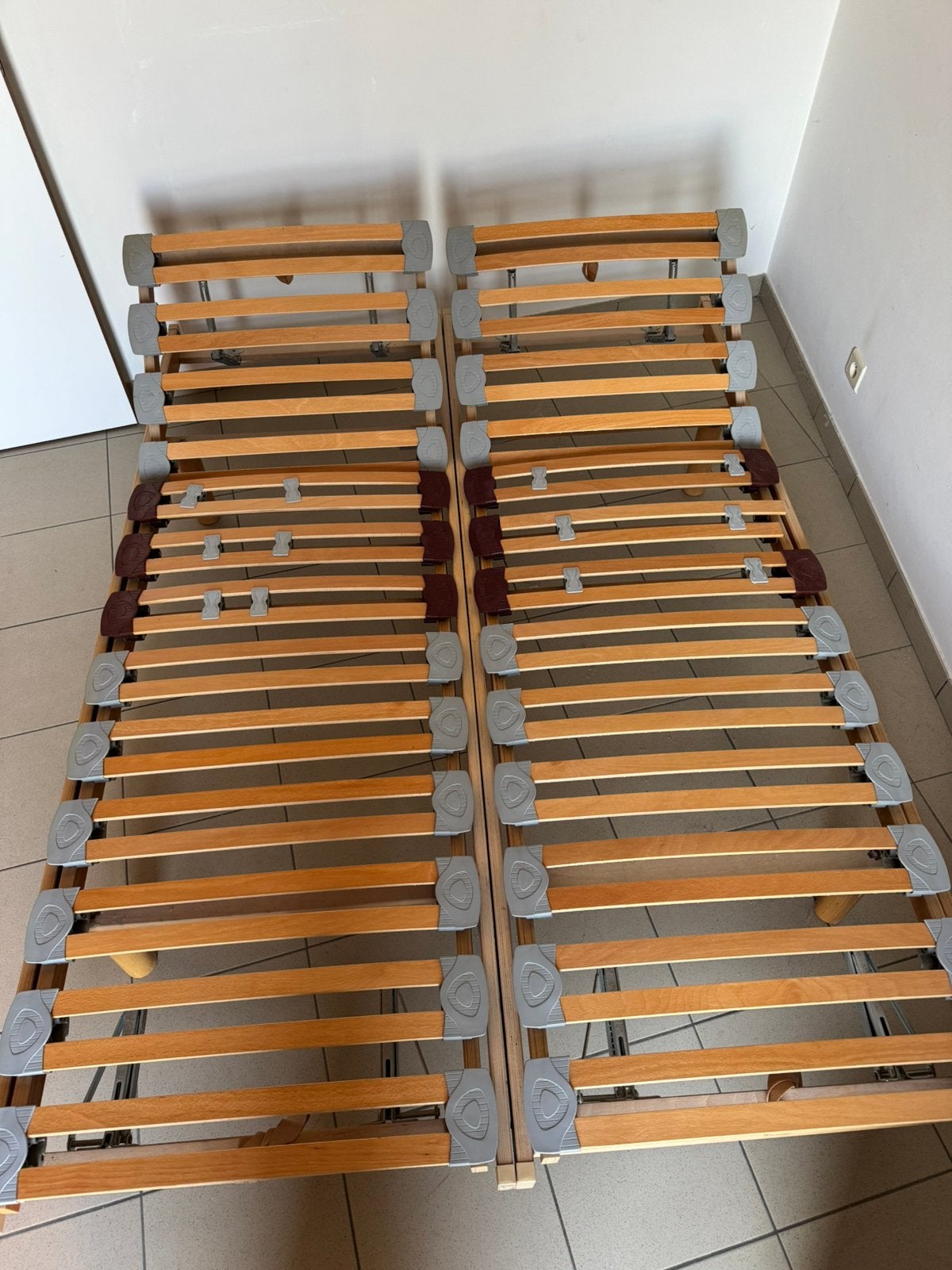 Bedframe + lattenbodem, Ophalen, Gebruikt