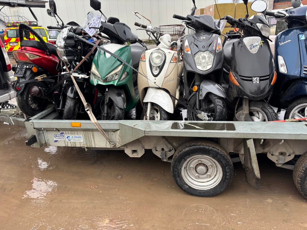 Lot scooters voor export, Auto-onderdelen, Motor en Toebehoren, Peugeot, Ophalen