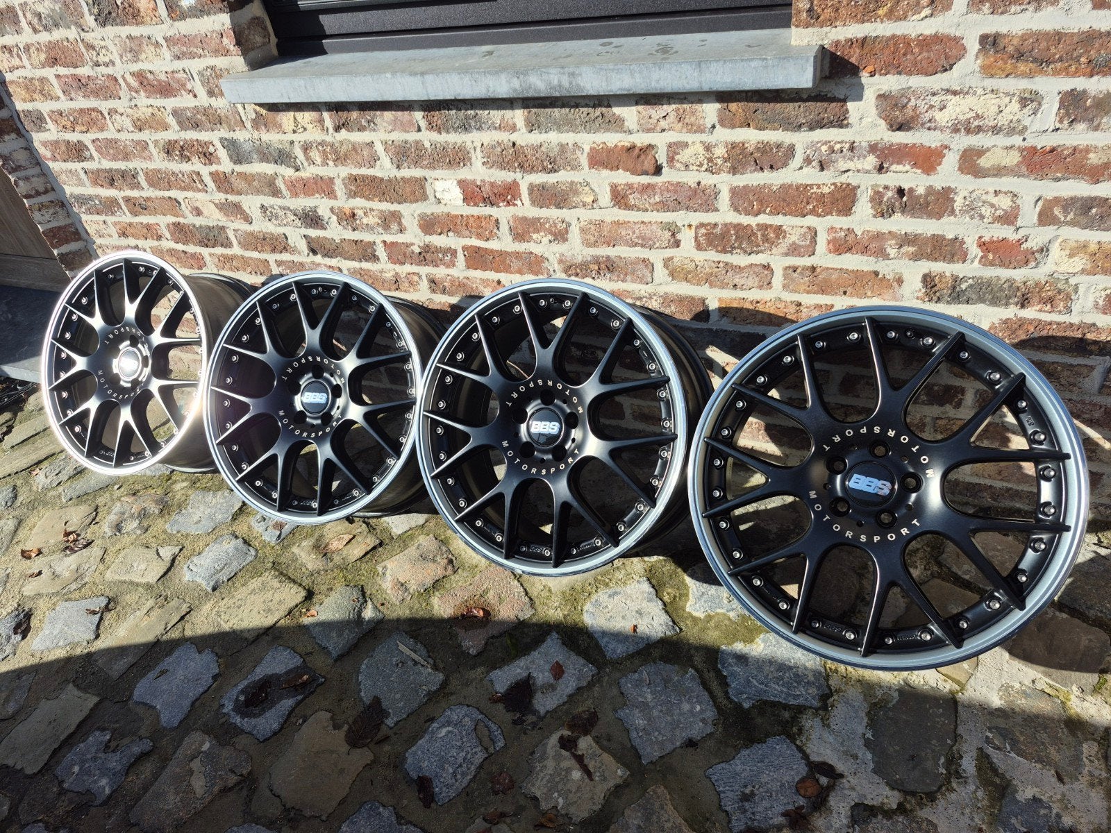 Original bbs chr II 20" 5x112 breedset (rotiform oz vossen), Ophalen, Band(en)