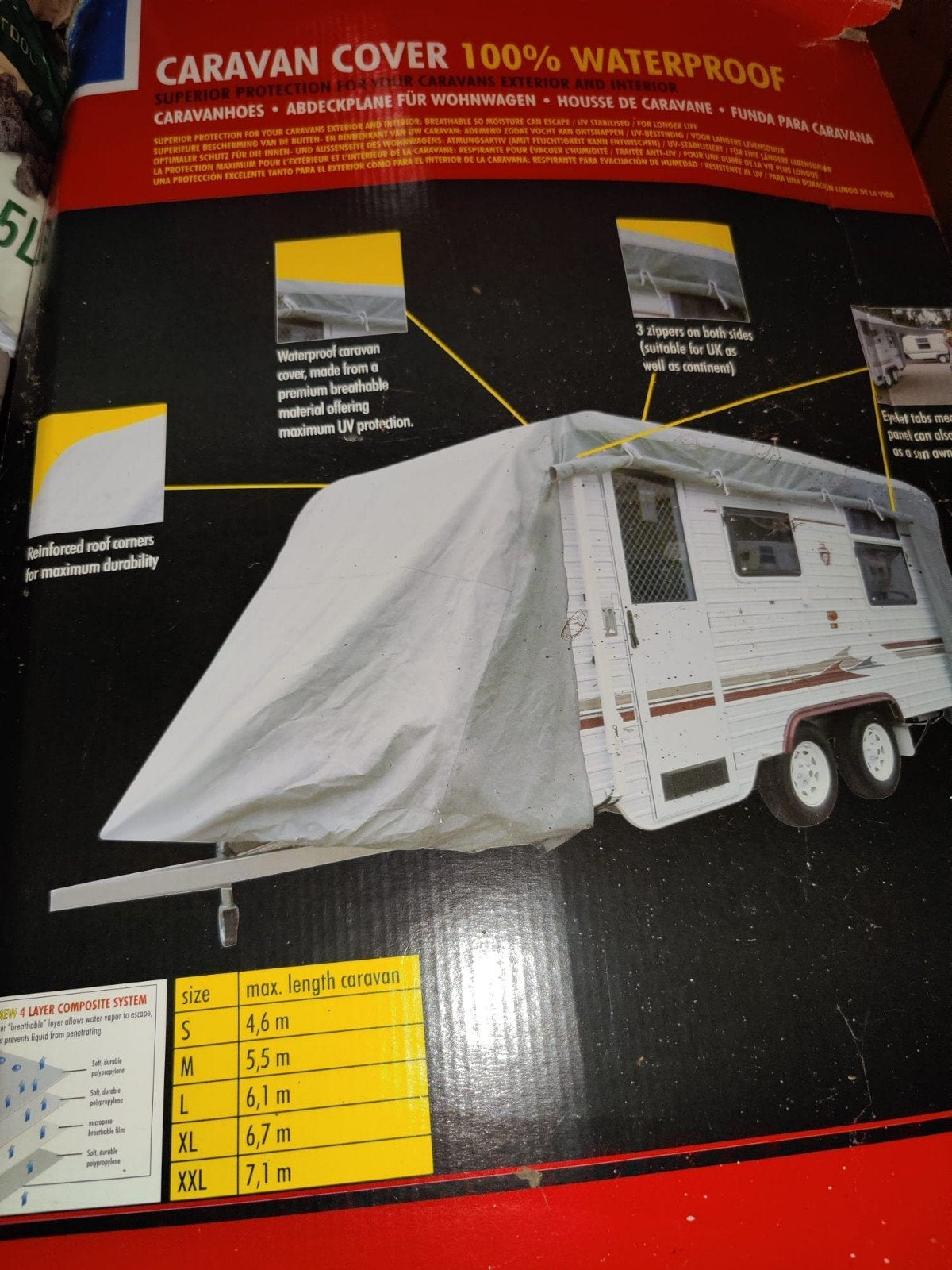 Caravan cover, Caravans en Kamperen, Ophalen, Zo goed als nieuw