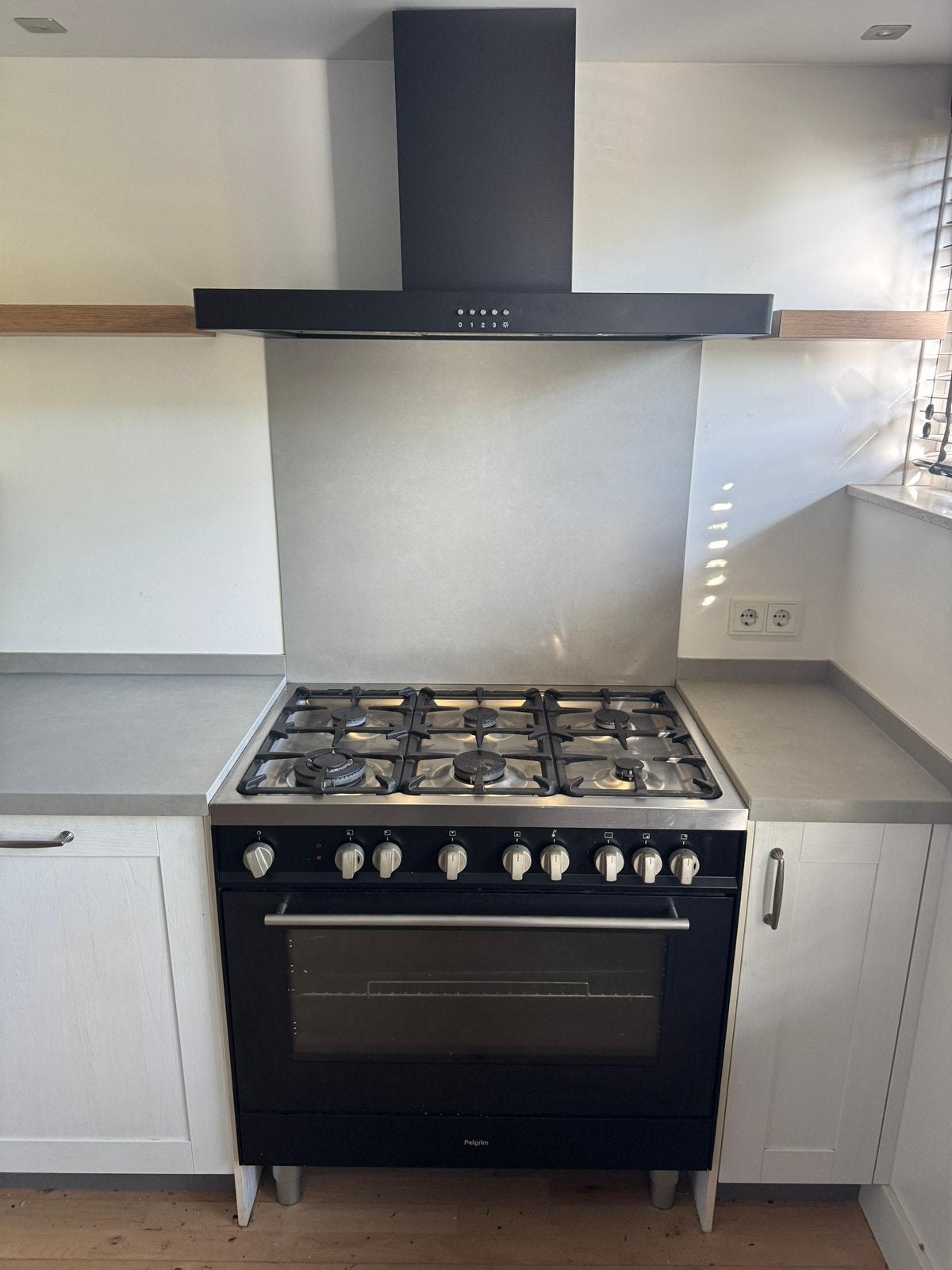 Complete Nette Hoekkeuken + Apparatuur + GEDEMONTEERD, Huis en Inrichting, Keuken | Complete keukens, Wit, Hoekkeuken, Ophalen of Verzenden