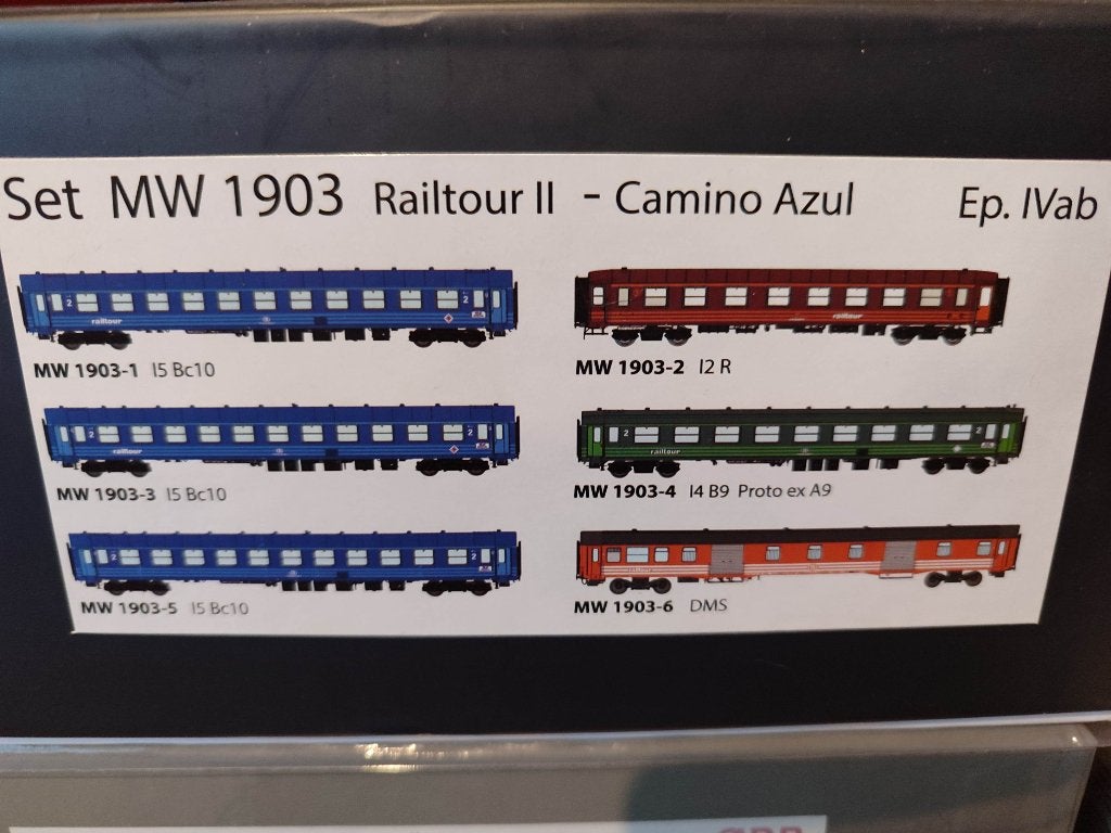 COFFRET MODELS WORLD MW1903 RAILTOUR II Camino Azul, Autres marques, Comme neuf, Courant continu, Set de Trains