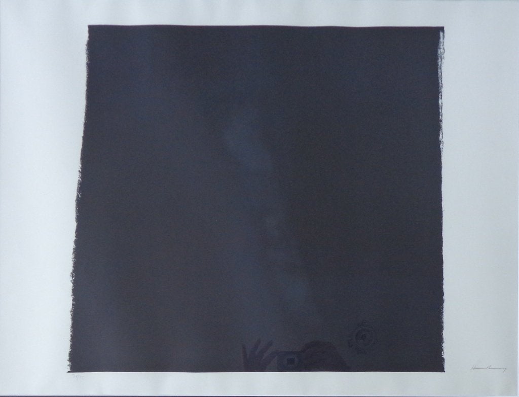 HANS HARTUNG / ABSTRACTIE / ZW-W LITHO / 88x107cm / KADER, Antiek en Kunst, Ophalen