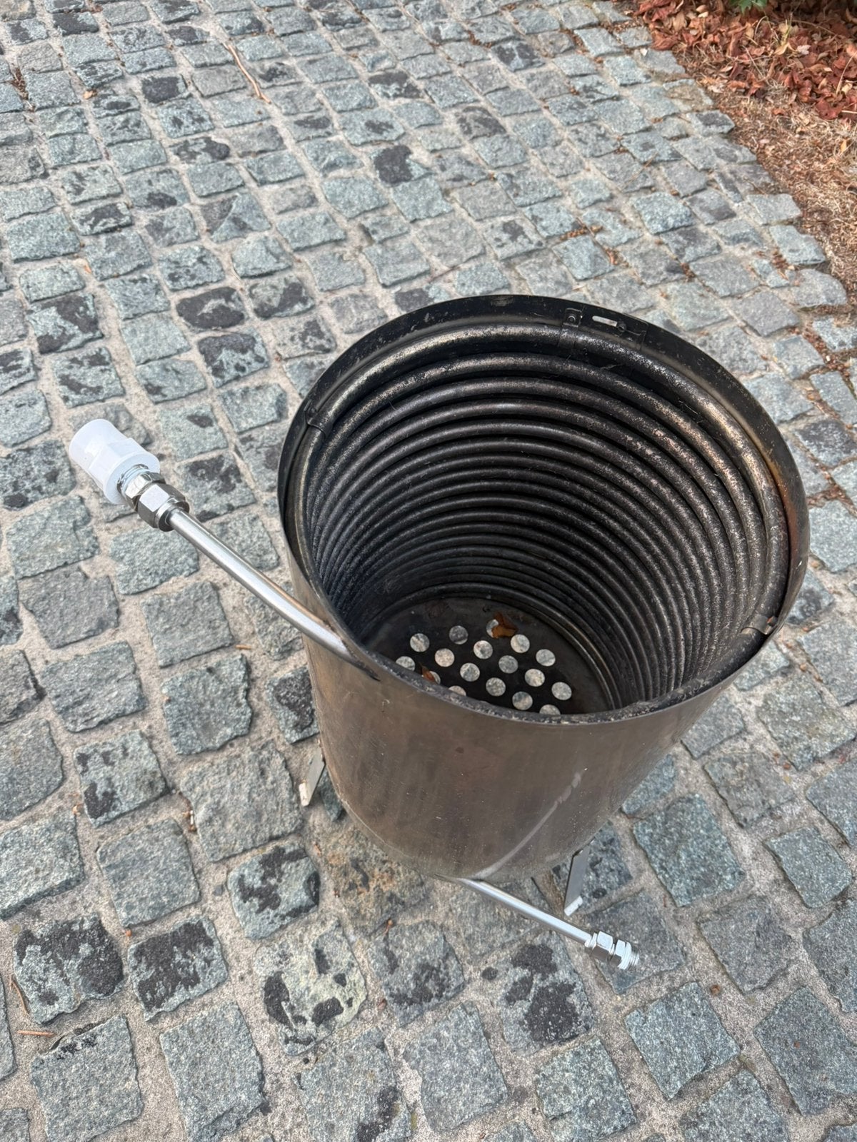 Houtkachel hottub, Tuin en Terras, Ophalen, Zo goed als nieuw