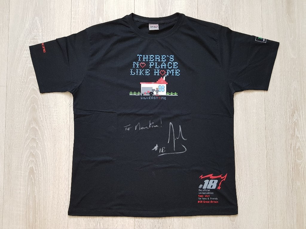 Tiago Monteiro #18 Lim. Ed. Silverstone T-shirt – Gesigneerd, Enlèvement ou Envoi, ForTwo