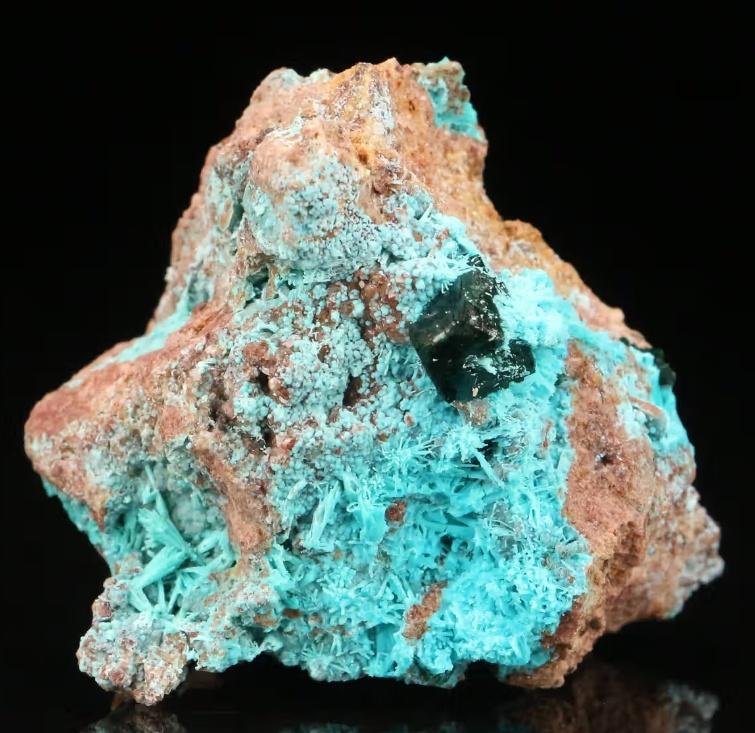 MALACHIET + CHRYSOCOLLA pseudo na AZURIET/MALACHIET., Collections, Minéraux & Fossiles, Enlèvement ou Envoi, Minéral